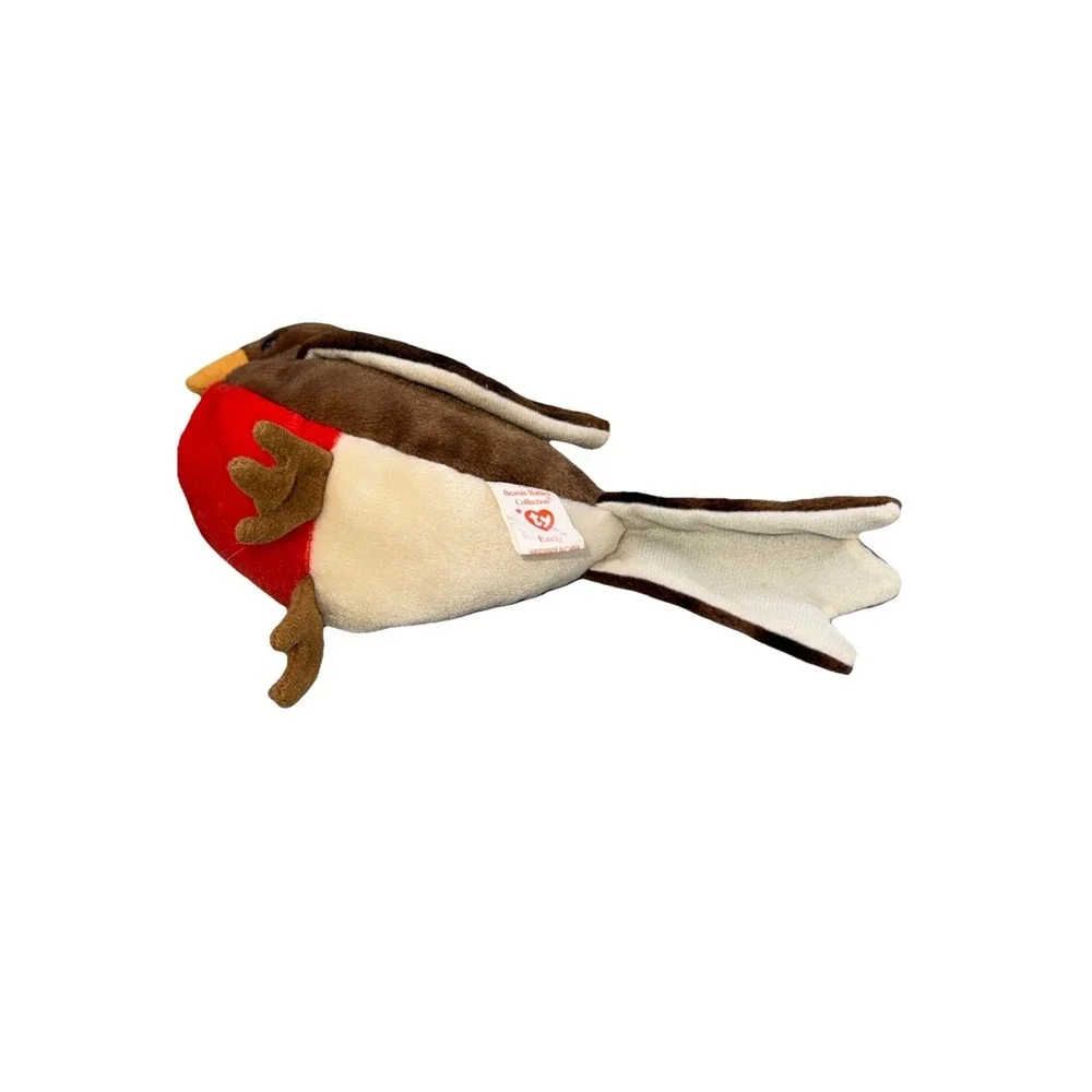 Ty Beanie Baby Early the Robin‎ Bird plush 1997 T21